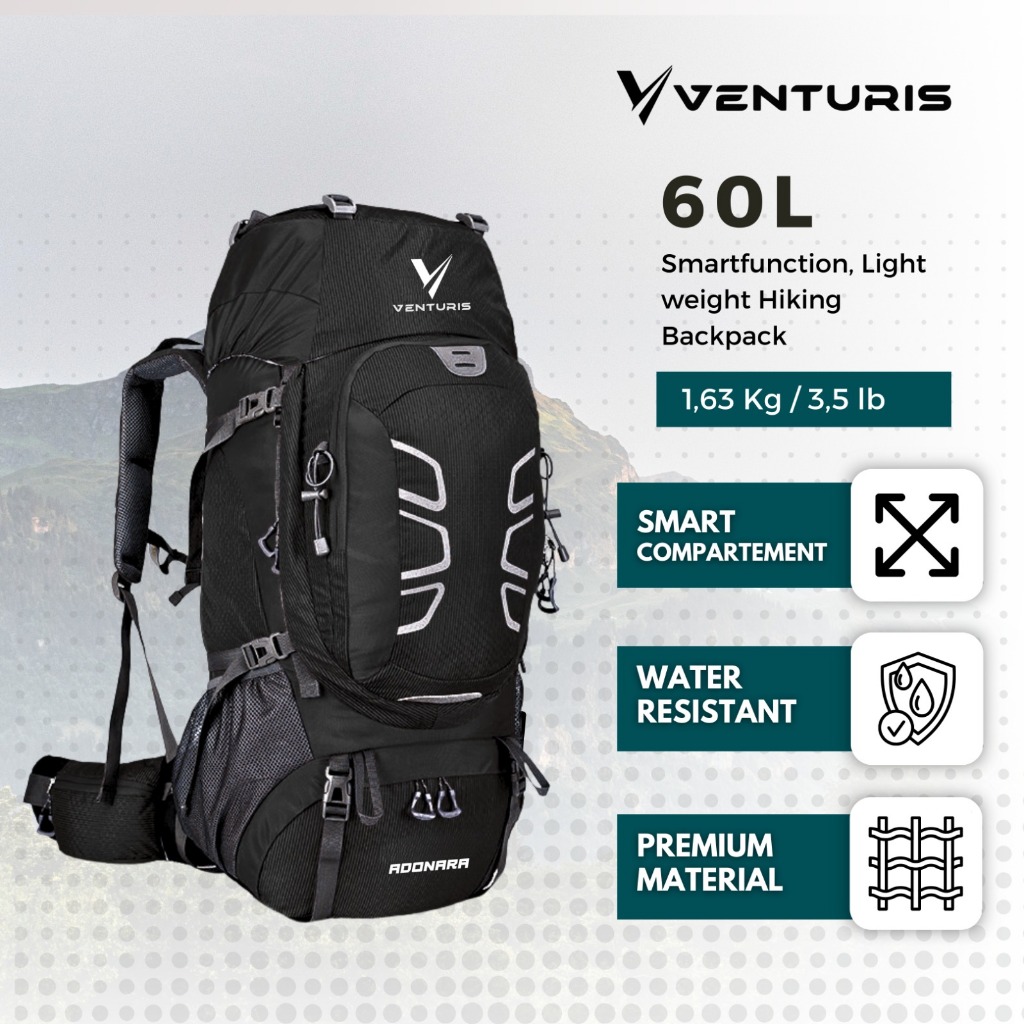 Tas Gunung Tas Outdoor Tas Camping Tas 60 Liter Adonara Venturis