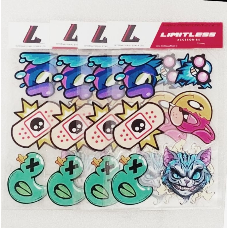 

Stiker super clear cat & duck