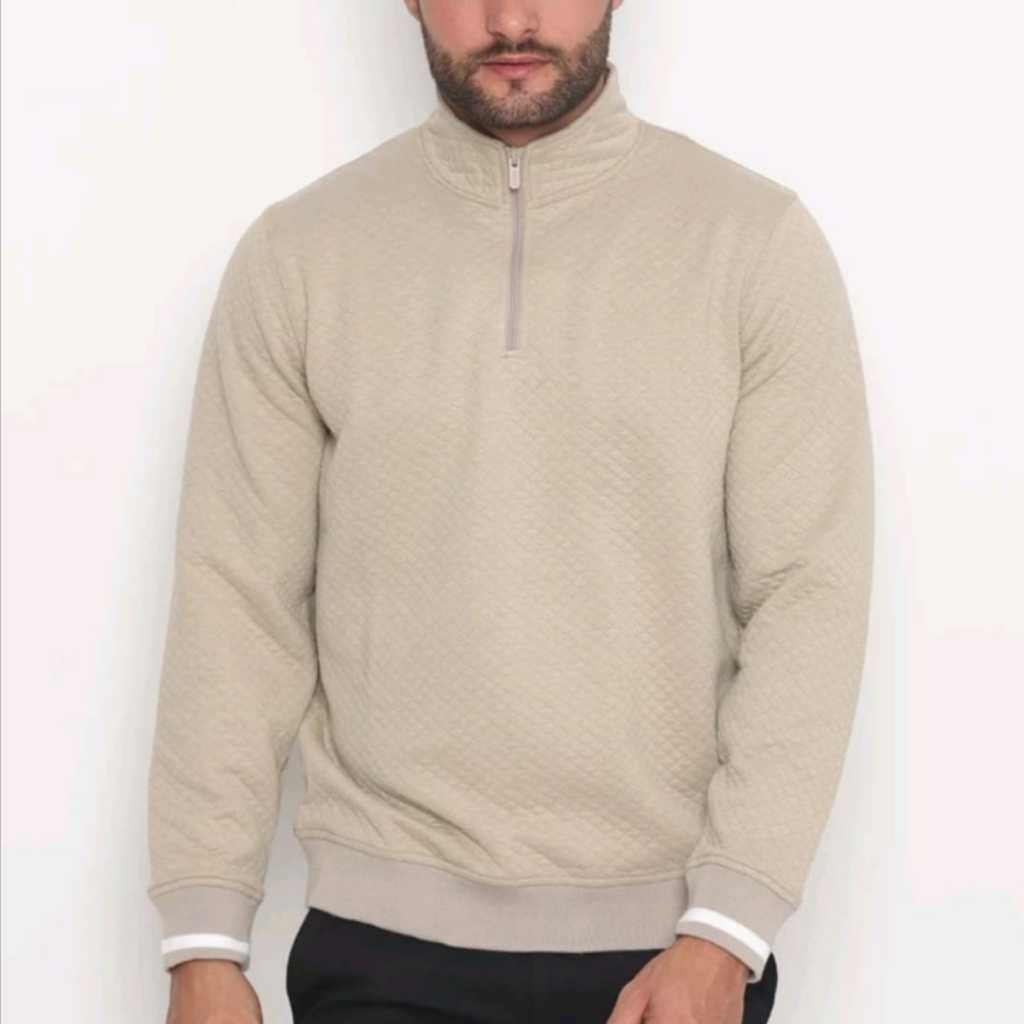 Carlos Moreno Jaket Sweater Half Zipper Outer Casual JHZ 199002  5.0  1 penilaian 4 Terjual