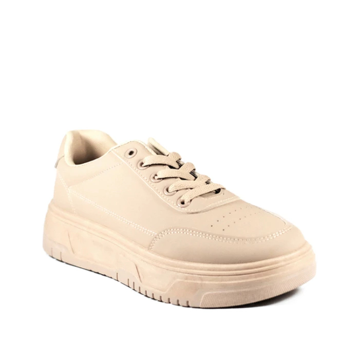 Amanda Jane's Faye-X24119 White, Khaki Sneakers Wanita