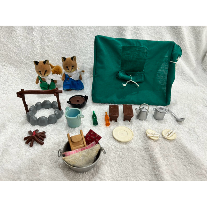 Sylvanian renard fox tent RARE preloved