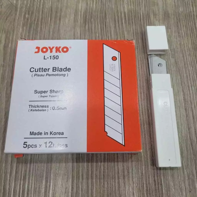 

Isi Cutter / Cutter Blade Refill Joyko L-150 1 Tube 5 Pcs