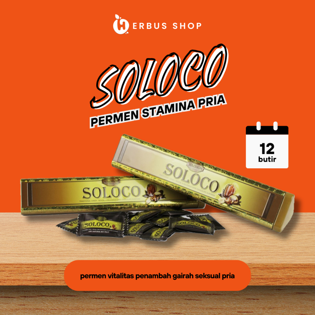 SOLOCO Original 100% Permen Kuat Tahan Lama Pria