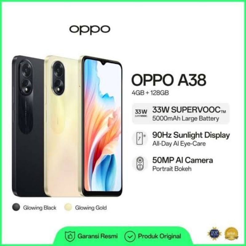 ORIGINAL OPPO A38 RAM 6/128 GB GARANSI RESMI 1 TAHUN // OPPO A38 RAM 4/128 GB