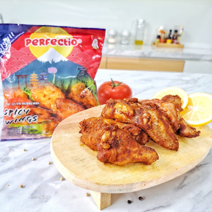 

Perfectio Spicy Wings 500 gram / 250 gr Sayap Ayam Berbumbu