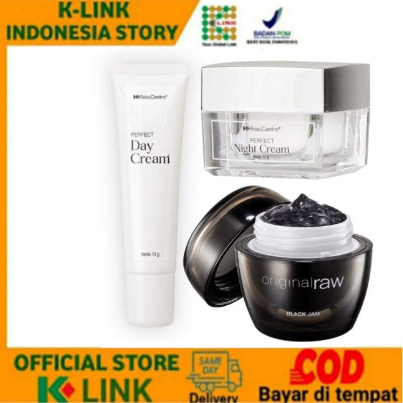 K Perfect Beaucareline Day cream I Night cream I Black jam