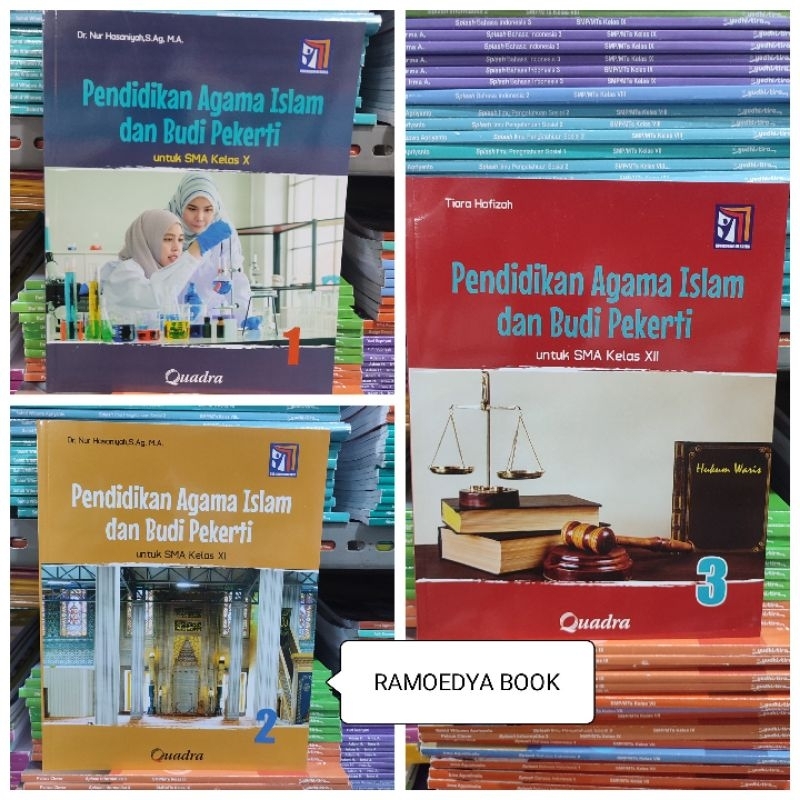 Buku Original Agama IsIam SMA kelas 10,11,12 Kurikulum Merdeka Quadra