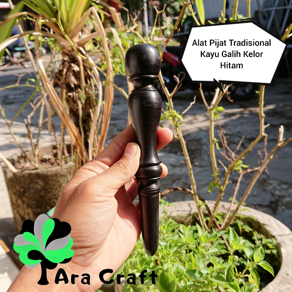 Alat Terapi Pijat Kesehatan Kayu Kelor Hitam Asli