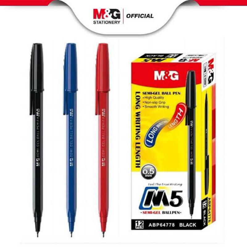 

M&G PEN M5 Hitam Biru merah 0.5