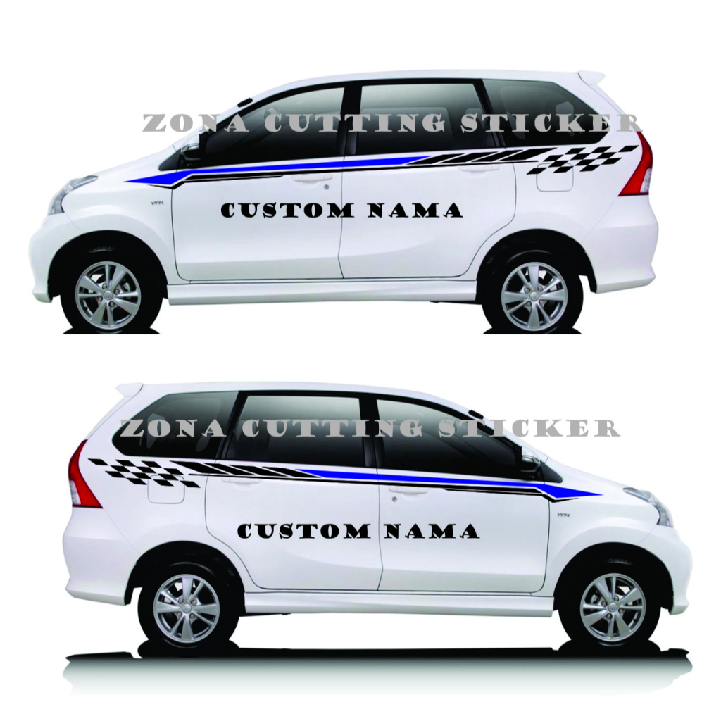 Stiker Cutting Mobil Xenia Stiker Variasi Bodi Samping Mobil Xenia 04