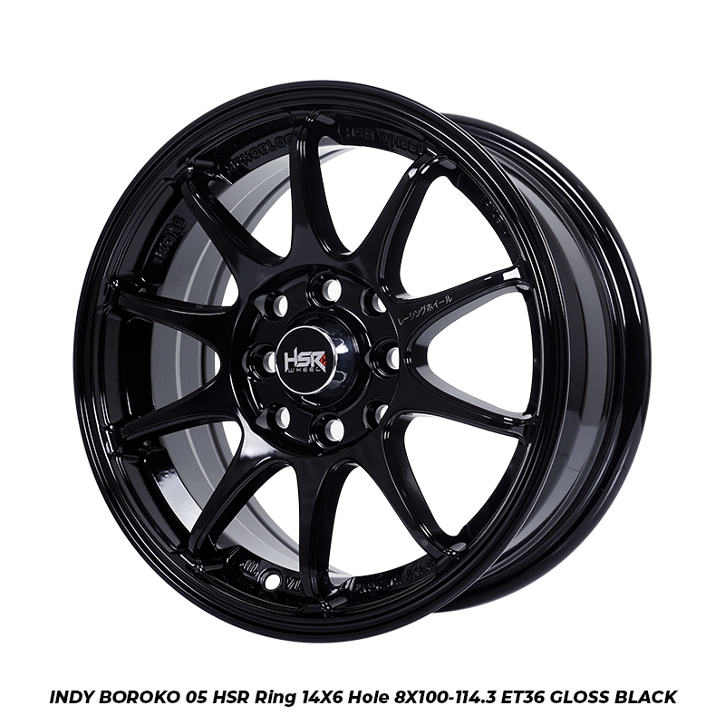 Velg mobil hsr ring 14 type indy untuk avanza xenia brio yaris dll
