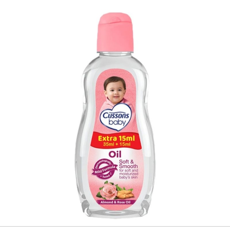 Cussons baby oil soft & smooth 35 ml ekstra 15 ml (50 ml)