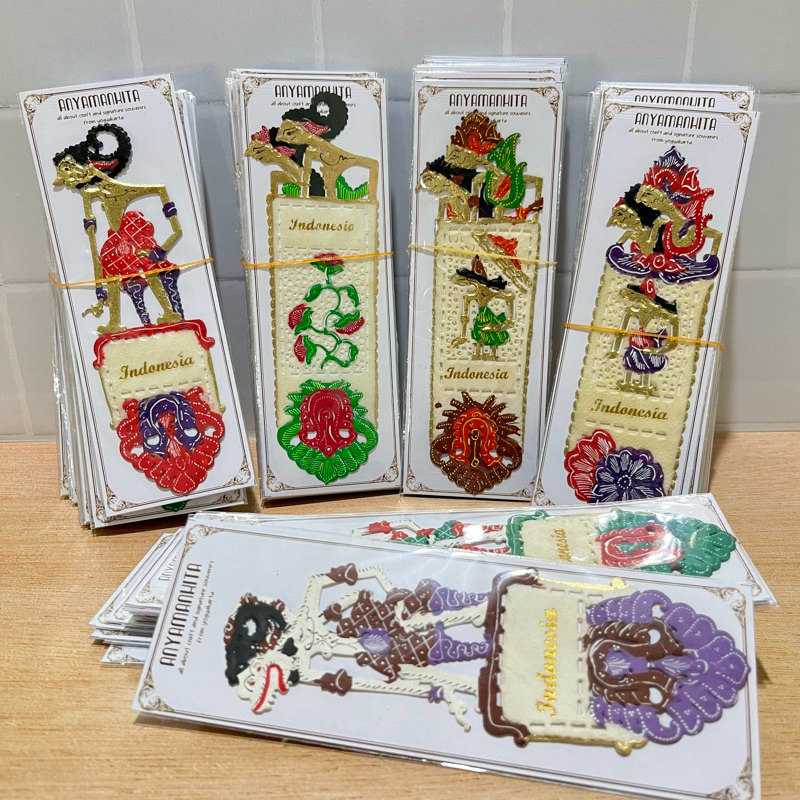 

Pembatas buku wayang kulit PREMIUM 1 kodi (isi 20) Bookmark souvenir oleh oleh khas jogja indonesia