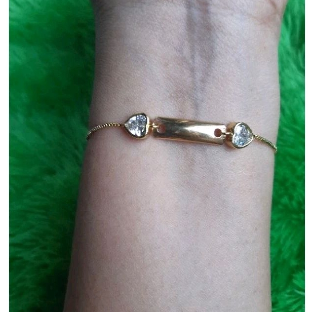 Gelang Tali Serut Love Variasi Emas Plat 0,3gram Semar Nusantara