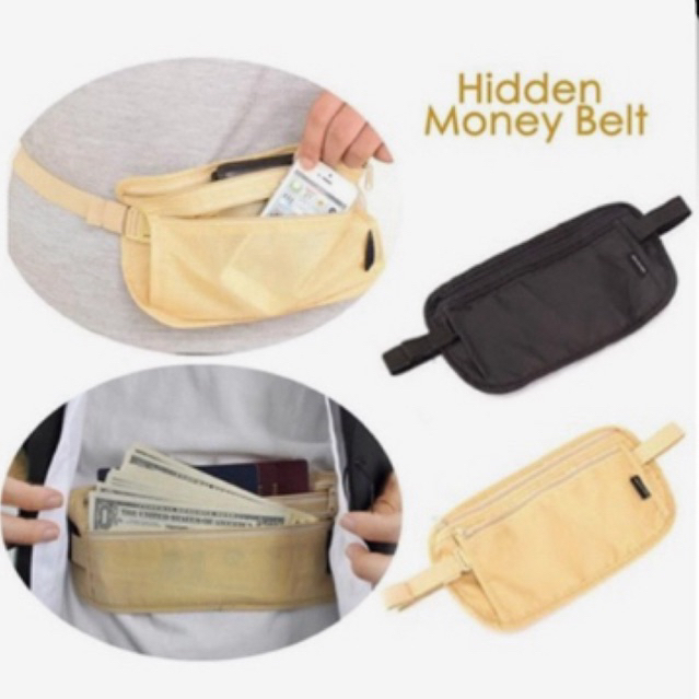 RST Tas Pinggang Traveling Anti Maling / Tas Olahraga Anti Maling / Tas Pinggang Pria Wanita /