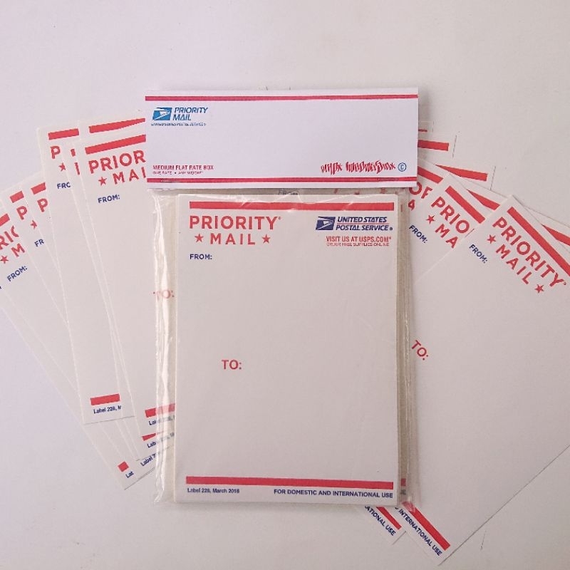 

Priority mail sticker ,label 228 ,March 2016 (Medium size)