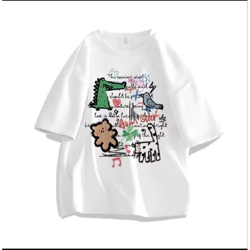 DINDABUDI719|KAOS CEWEK LENGAN PENDEK CEWEK OVERSIZE TERBARU