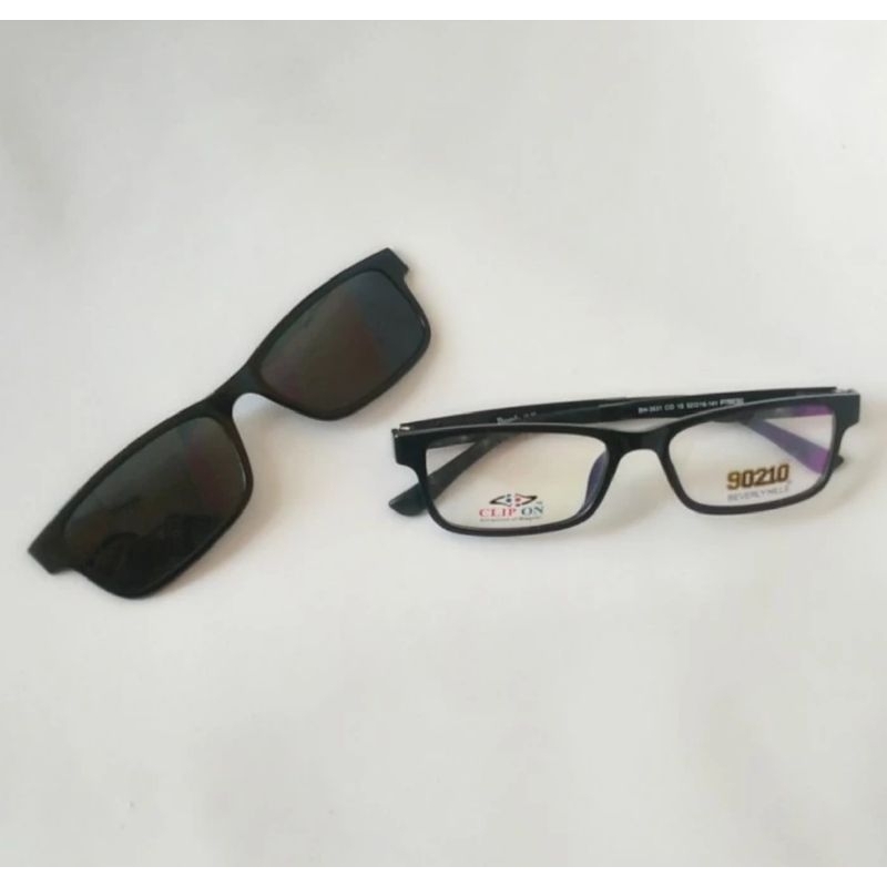 Frame Kacamata Beverly Hills ClipOn BH3531 Black Original