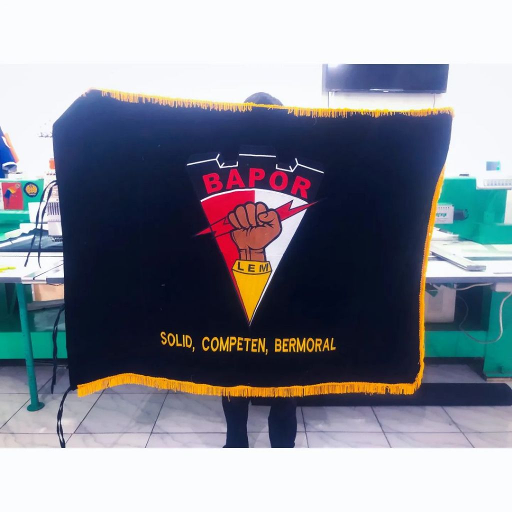 Bendera Bordir Custom / Bendera 100x150 Bordir