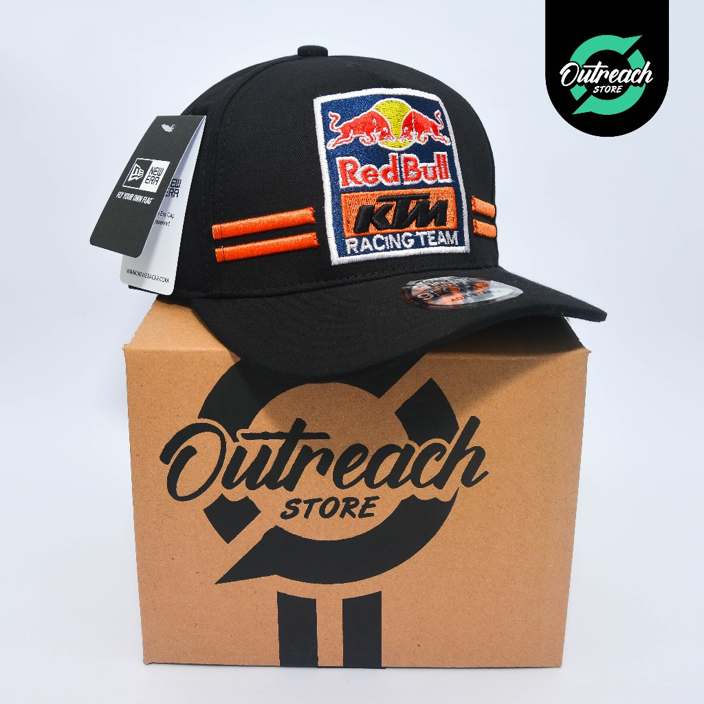 Redbull KTM Racing Team Cap | Topi Bisbol Premium | Hitam