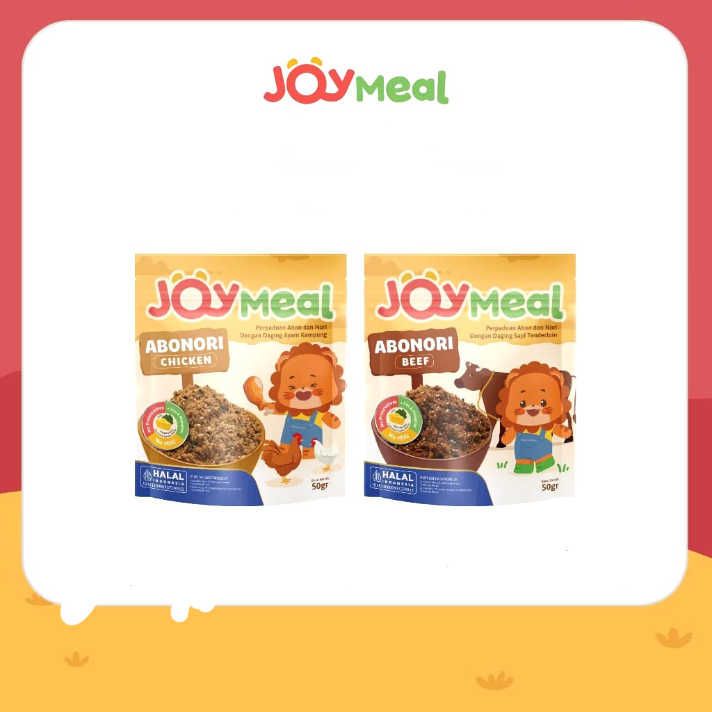 

JoyMeal AboNori BEEF & CHICKEN Original @50gr | Perpaduan Abon dan Nori dengan Daging Sapi Tenderloin dan Daging Ayam Kampung