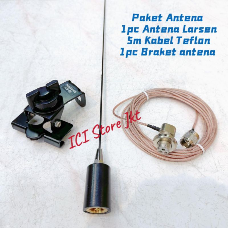 Paket Antena Radio Rig Mobil Model Panjang / Antena Panjang /Larsen PO150