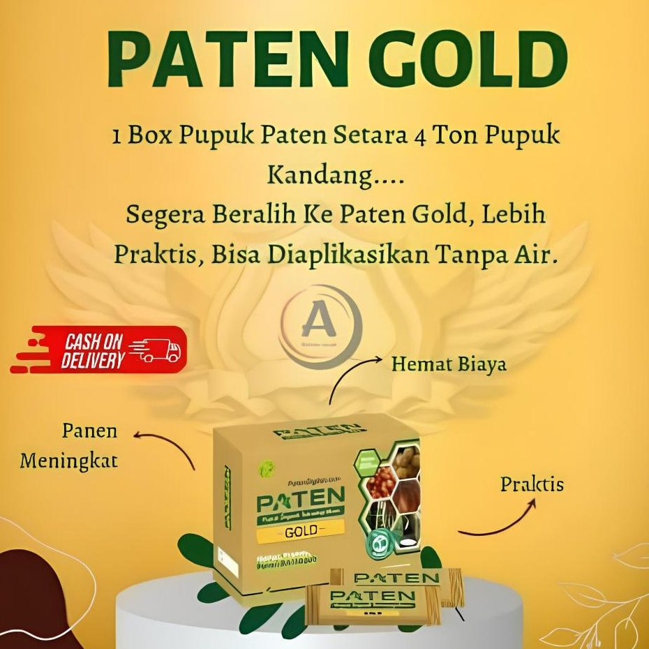 PUPUK PATEN GOLD / PUPUK ORGANIK CAIR PATEN GOLD 1 BOX 12 SACHET
