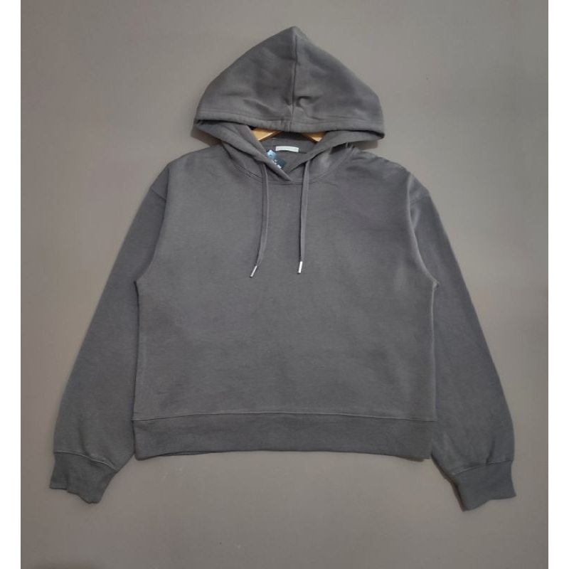 Hoodie boxy General Uniqlo GU grey second
