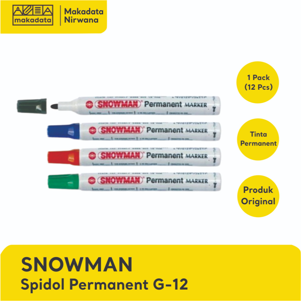 

SNOWMAN SPIDOL PERMANENT MARKER (1PCS)