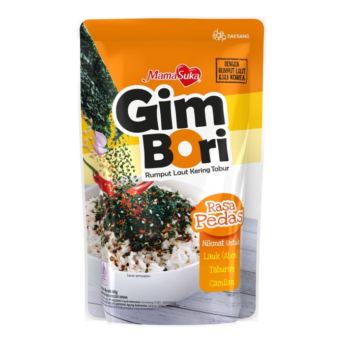 

MamaSuka Gim Bori Spicy / Bon Nori Pedas 60gr