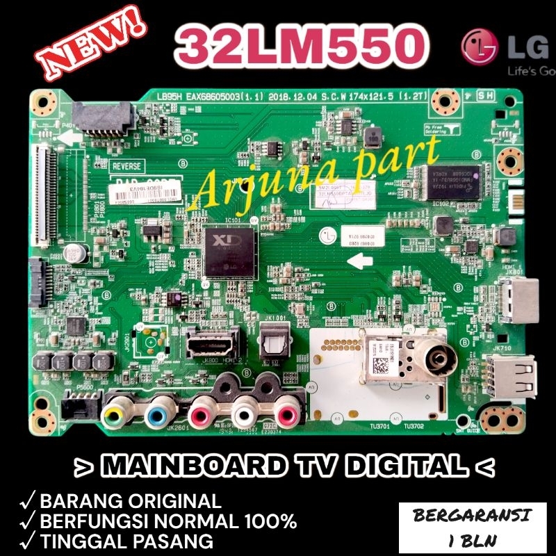 MAINBOARD TV LG 32LM550BPTA / MAINBOARD TV LG 32LM550 / MB TV LG 32LM550BPTA / MESIN TV LG 32LM550BP