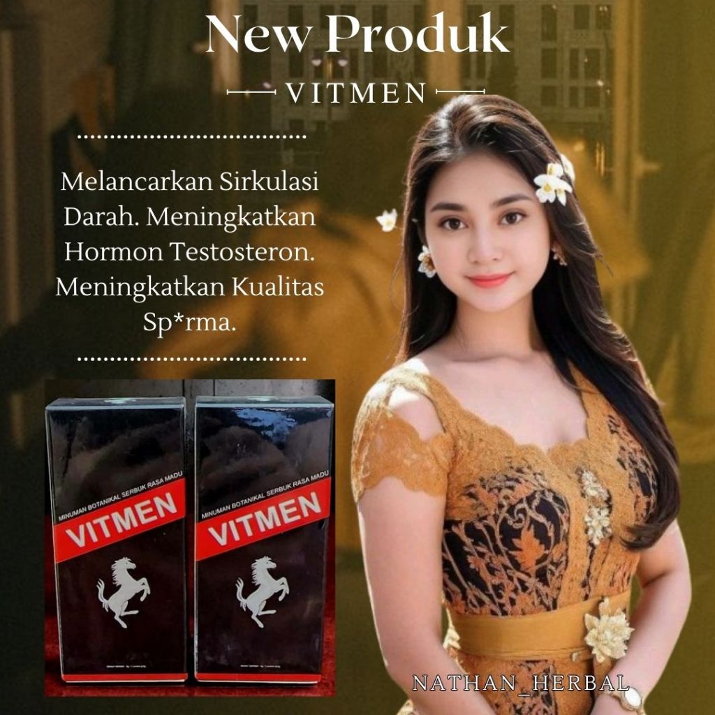NEW PRODUK VITMEN OBAT KUAT PRIA JAMU HERBAL ALAMI PEMBESAR VITA PERMANEN ASLI ORIGINAL 100% ALAMI