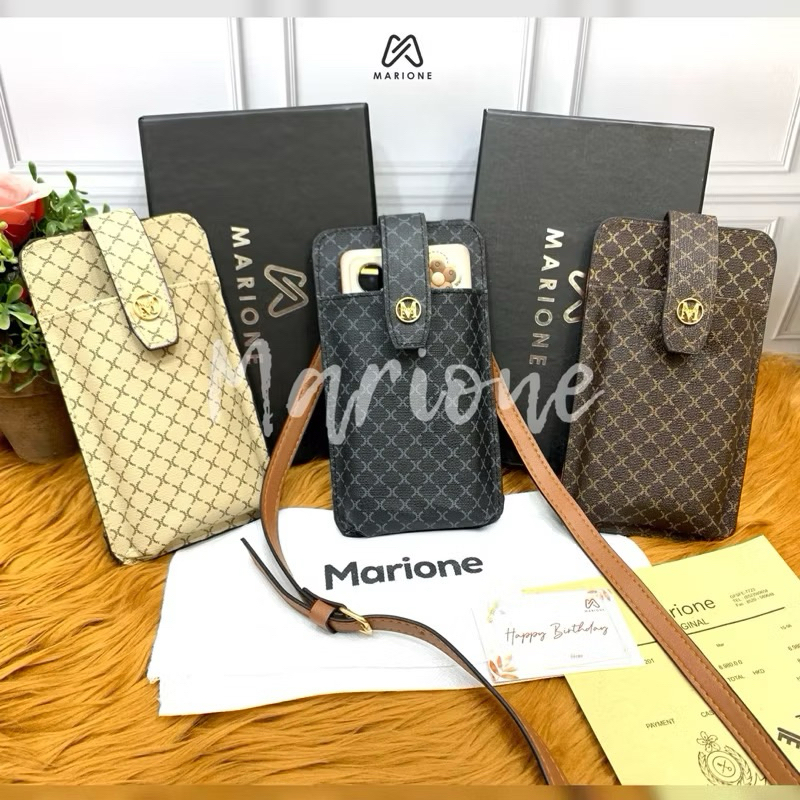 MARIONE - SHEVILA Tas Hp Tas Slempang Hp Bahan Kulit FREE BOX