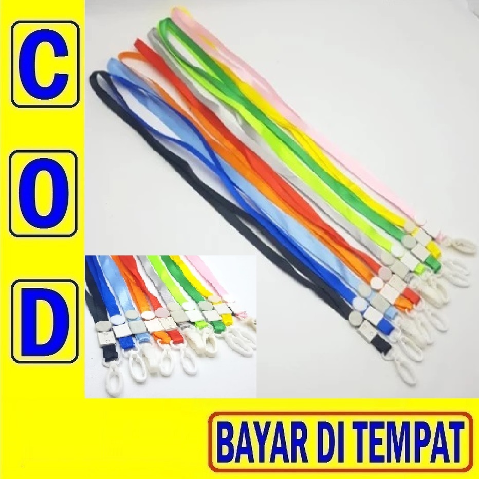 

LOR 36 TALI ID CARD Gantungan Id Card / Tali Id Card / Tali Badge Id Nylon Hook Plastik Spring Combo