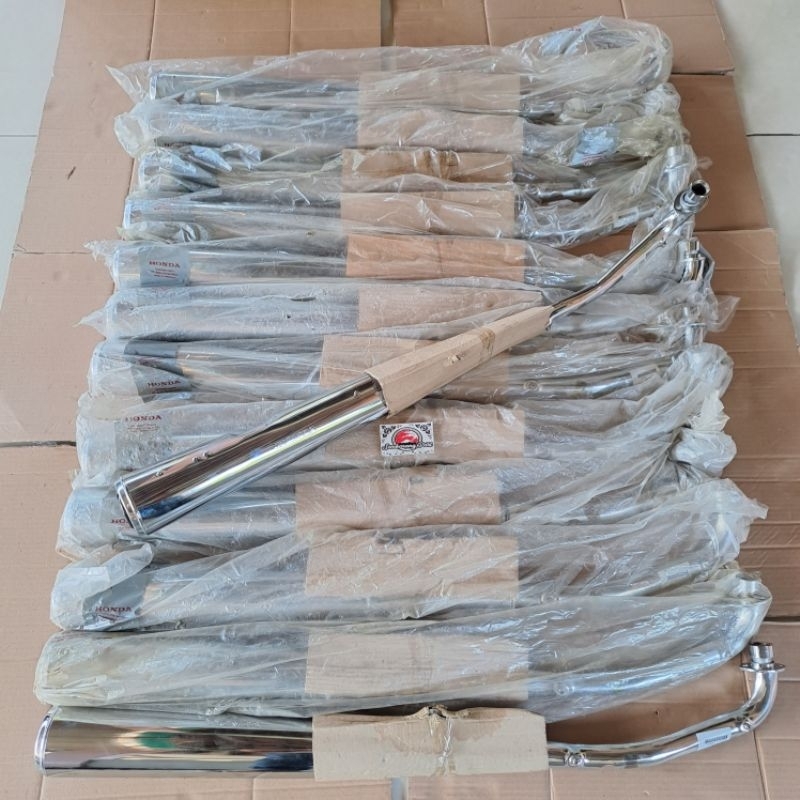 KNALPOT MUFFLER HONDA SUPRA X 100 SUPRA XX OLD LAMA OLD 18350 KEV 880 ORIGINAL AHM