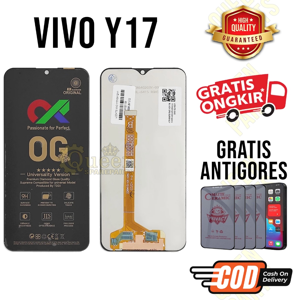 Lcd Touchscreen Vivo Y17 Original OEM Lcd Vivo Y17 Fullset GRATIS ANTIGORES