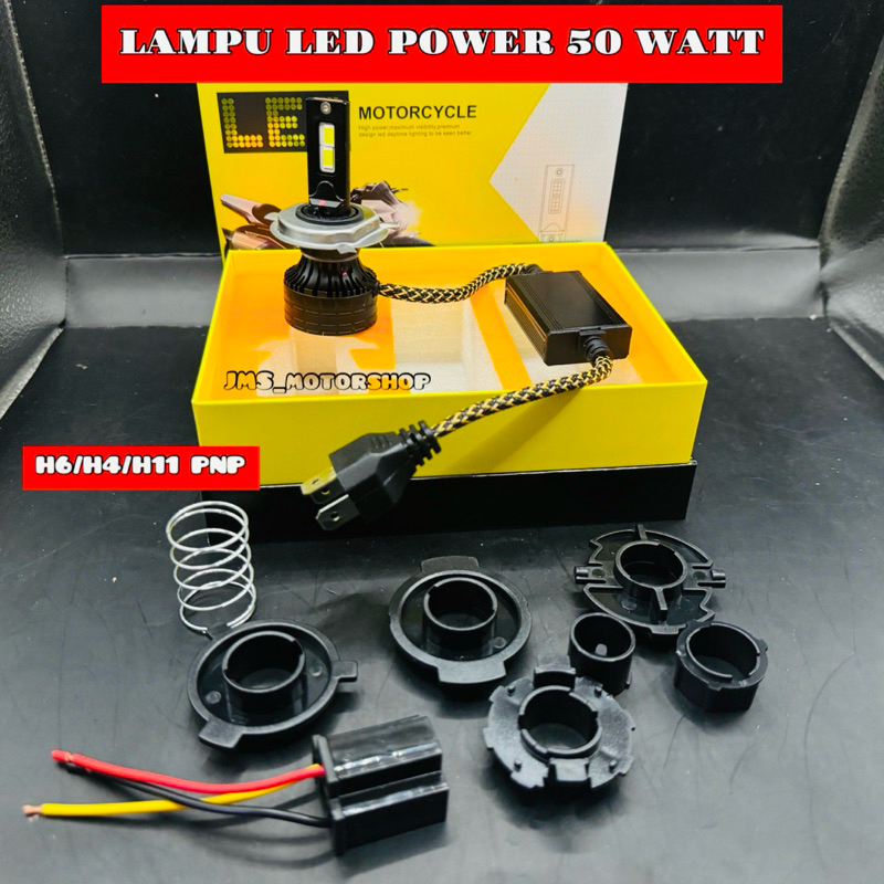 PROMO LAMPU LED MOBIL PNP H4 H6 H11 D5 HIGH POWER 100WATT SUPERBRIGHT PREMIUM LED CHIP TERANG FOKUS 