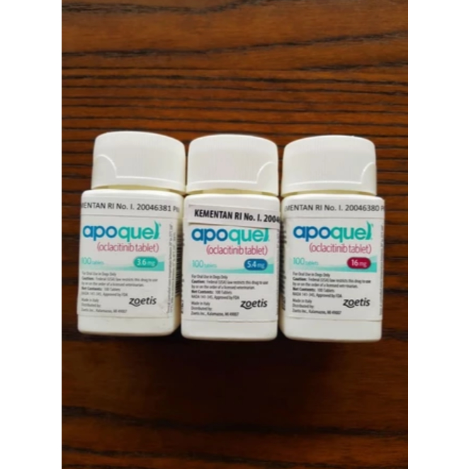 (10 Tablet) Apoquel Obat anti gatal tablet 3,6mg / 5,4mg / 16mg Obat Anti Gatal & Alergi Anjing