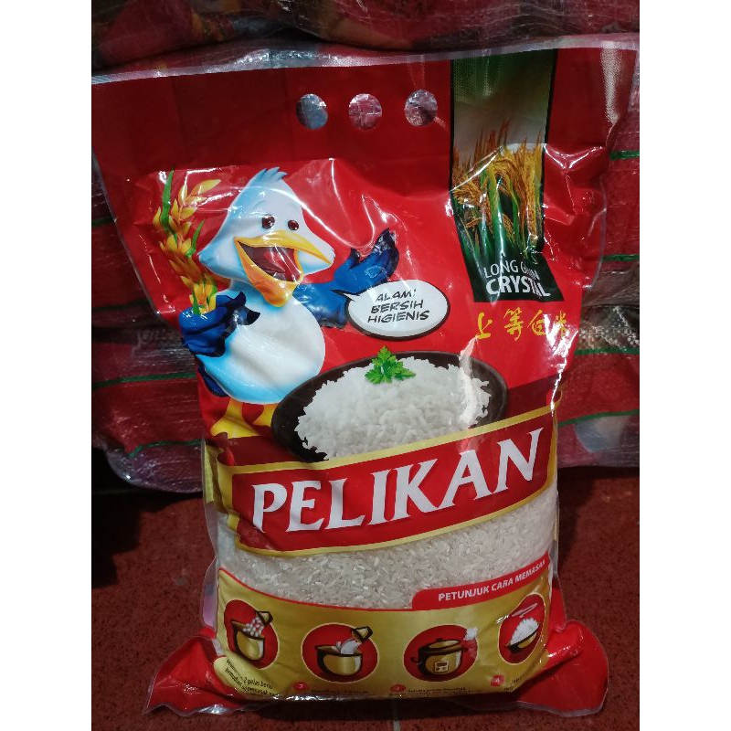 

Beras Pelikan 5kg & 3kg