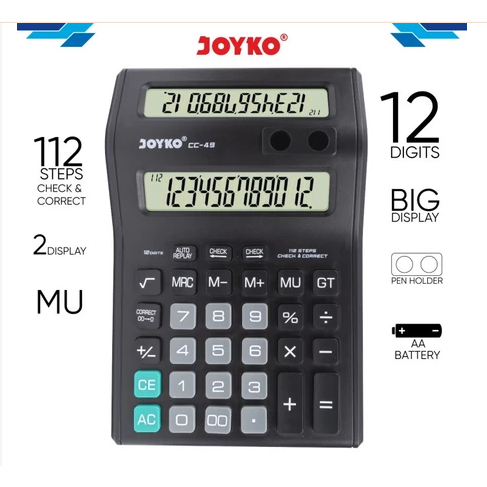 

Calculator Kalkulator Joyko CC-49 12 Digits 2 Display