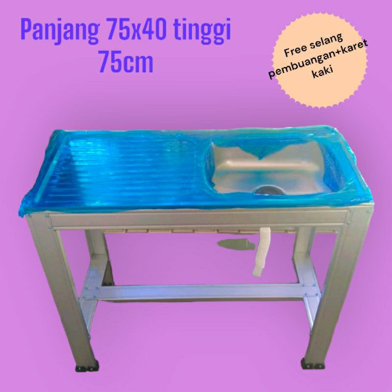 Wastafell portebel/Zing bak cuci piring portebel Rangjka baja ringan