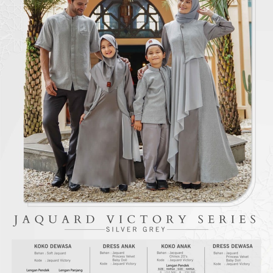 KOKO DEWASA KEKE KDSR JAQUARD  VICTORIA SERIES SILVER