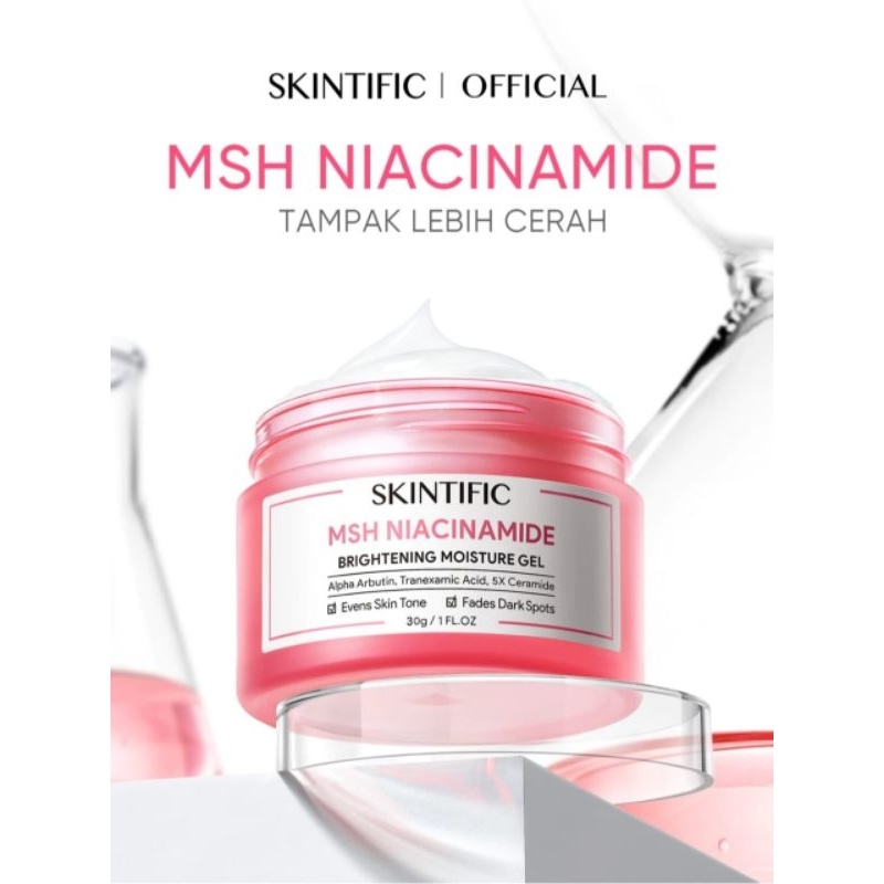 SKINTIFIC Skintific skintific - SKINTIFIC MSH Niacinamide Brightening Moisturizer Gel (30gr) - Brigh