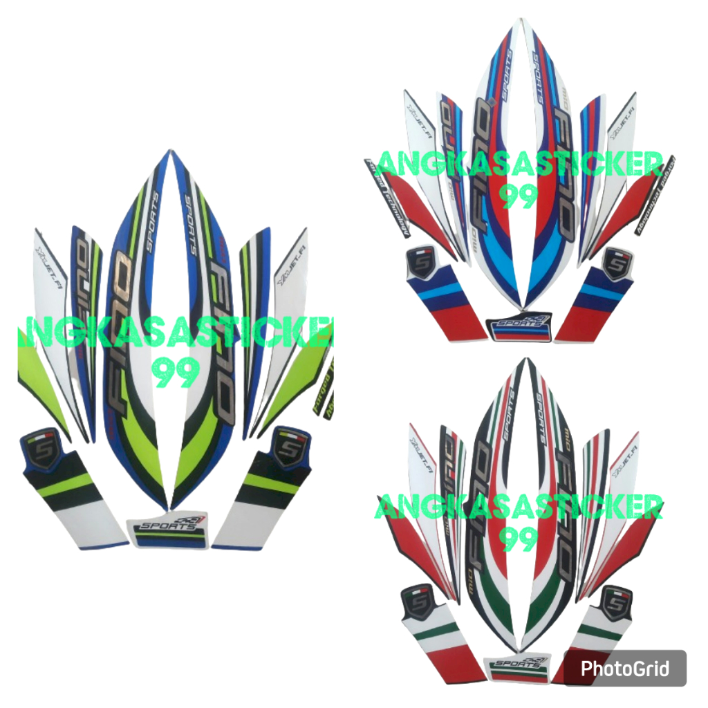 sticker striping body motor yamaha fino sports 2015 standart fullset