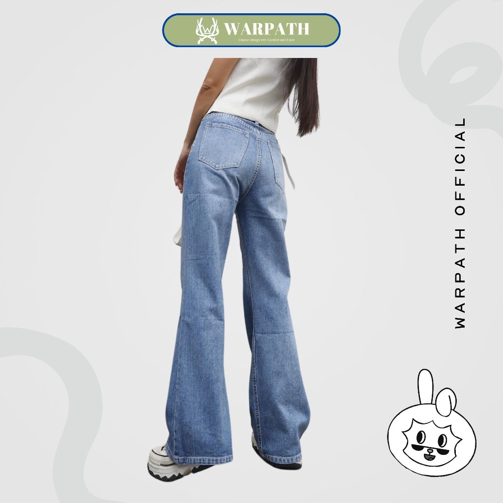 Ay00 WARPATH - Highwaist Flare Jeans Swagboot 9267 Cutbray Jeans Denim Panjang Wanita Non Stretch