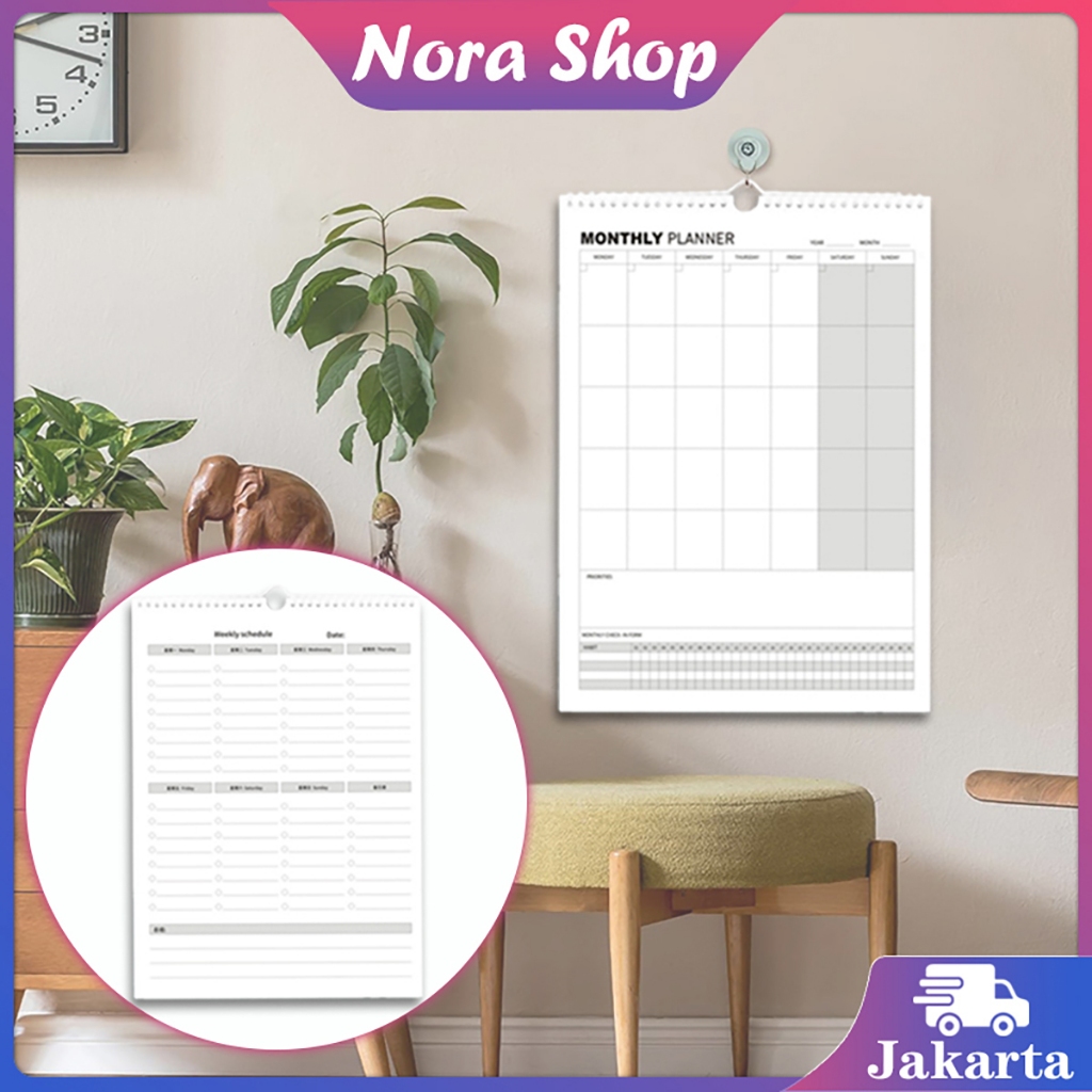 

Weekly Planner Loose Leaf To Do List Planner Monthly Agenda Mingguan Catatan Bisa Digantung