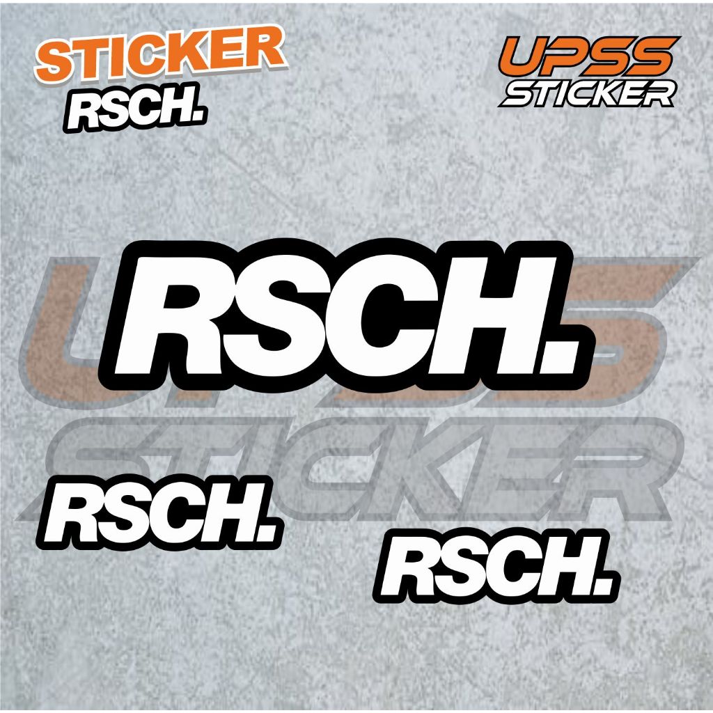 

Stiker Sticker RSCH Case Phone Logo Brand Band Aesthetic Journal Clothing Basic Casing Striping Tempel Label Merk Dinding Graftac Vinyl High Quality decal