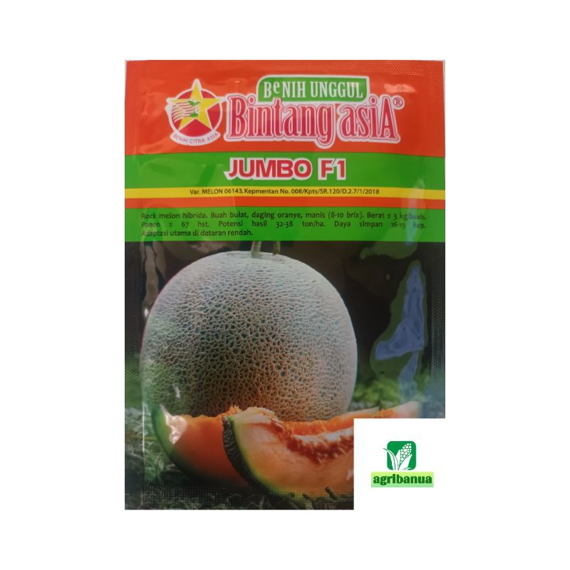 Benih Melon Hibrida JUMBO F1 20 gram Bintang asiA