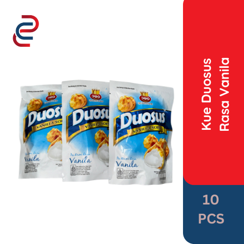 

Kue Duosus (10 Pcs) Kue Sus Cemilan Kekinian Snack Kemasan Renyah
