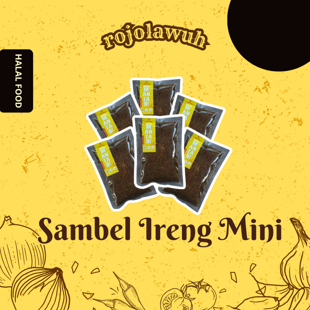 

ROJOLAWUH 50GRAM SAMBEL / BUMBU IRENG BEBEK MADURA KEMASAN SACHET